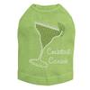 Margarita - Rhinestone with Cocktail Canine - Dog Tank, 2XL Lime Green view 1