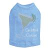 Margarita - Rhinestud with Cocktail Canine - Dog Tank, M Blue view 1