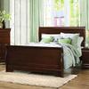 Homelegance Abbeville Full Sleigh Bedframe, Cherry view 4
