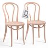 1018 Hairpin Bentwood Dining Chairs Set of 2 | Natural Handcrafted Wood Frame, Rustic Indoor Furniture | Wooden Chair for Kitchen Table, Coffee Shop, Cafe, or Bistro | Dining Room Chairs in rew view 1