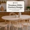 1018 Hairpin Bentwood Dining Chairs Set of 2 | Natural Handcrafted Wood Frame, Rustic Indoor Furniture | Wooden Chair for Kitchen Table, Coffee Shop, Cafe, or Bistro | Dining Room Chairs in rew view 2