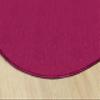 Flagship Carpets Americolors Collection Double Stitched and Serged Edges Round Carpet for Living Room, Bedroom, Entryway and Playroom Mat, 6', Solid Cranberry view 3
