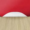 Flagship Carpets Americolors Collection Double Stitched and Serged Edges Round Carpet for Living Room, Bedroom, Entryway and Playroom Mat, 6', Solid Rowdy Red view 3