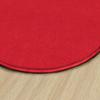 Flagship Carpets Americolors Collection Double Stitched and Serged Edges Round Carpet for Living Room, Bedroom, Entryway and Playroom Mat, 6', Solid Rowdy Red view 4