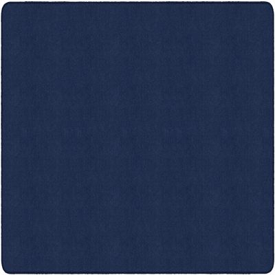Flagship Carpets Americolors Collection Double Stitched and Serged Edges Carpet for Living Room, Bedroom, Entryway and Playroom Mat, 6' x 9', Solid Navy