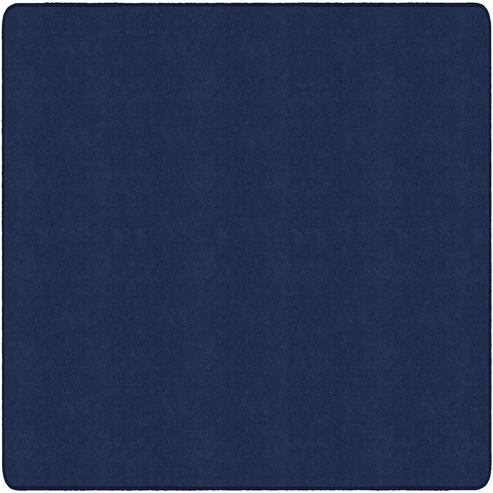 Flagship Carpets Americolors Collection Double Stitched and Serged Edges Carpet for Living Room, Bedroom, Entryway and Playroom Mat, 6' x 9', Solid Navy
