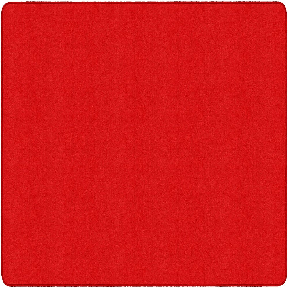 Flagship Carpets Americolors Collection Double Stitched and Serged Edges Carpet for Living Room, Bedroom, Entryway and Playroom Mat, 6' x 9', Solid Rowdy Red