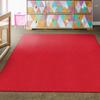 Flagship Carpets Americolors Collection Double Stitched and Serged Edges Carpet for Living Room, Bedroom, Entryway and Playroom Mat, 6' x 6', Solid Rowdy Red view 2