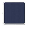 Flagship Carpets Americolors Collection Double Stitched and Serged Edges Carpet for Living Room, Bedroom, Entryway and Playroom Mat, 6' x 6', Solid Navy view 2
