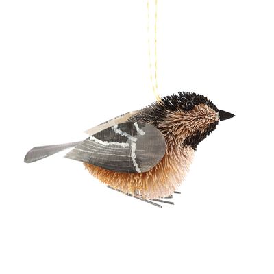 GGI Chickadee Christmas Xmas Ornament Gray