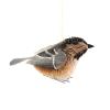GGI Chickadee Christmas Xmas Ornament Gray view 1