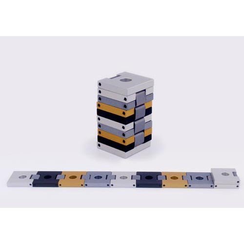 Agayof Hanukkah Menorah-Travel Belt 7.5 x 30cm / 12" x 3" - Silver Grey Gold Black mn006