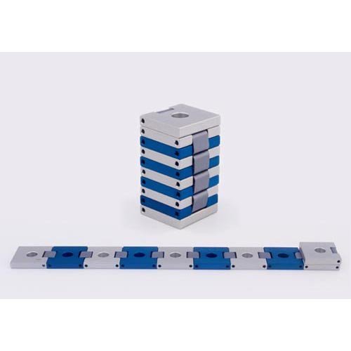 Agayof Hanukkah Menorah-Travel Belt 7.5 x 30cm / 12" x 3" - Silver Blue mn008