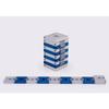 Agayof Hanukkah Menorah-Travel Belt 7.5 x 30cm / 12" x 3" - Silver Blue mn008 view 1