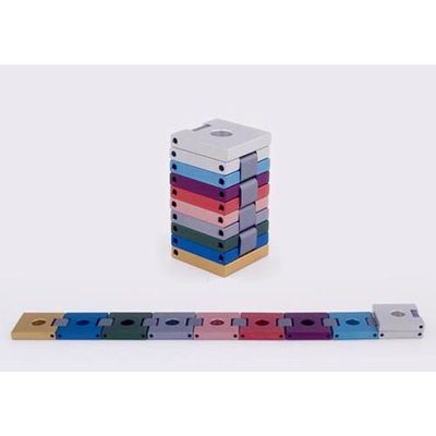 Agayof Hanukkah Menorah-Travel Belt 7.5 x 30cm / 12" x 3" - Multicolor mn010