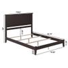 AFI, Nantucket King Foundation Bed with Attachable USB Charger, Espresso view 2