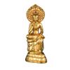 Japan's National Treasure : Kyoto Koryu-ji Bodhisattva Maitreya (Gold) (Reproduction) - Alloy Statue - Japan Imported [Standard ship by EMS (Expedited) : with Tracking & Insurance] view 1