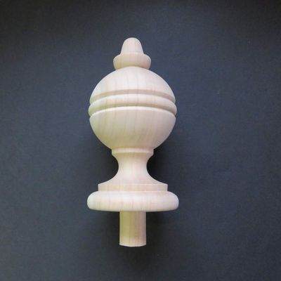 The Grand Finial Cherry Wooden Finial #31 (Cherry) 5 3/8 H x 2 5/8 W
