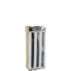 Amscan Glossy Stripe Bottle Bag Party Supply, Silver/White, 13" x 5 1/4" x 3 1/2" view 2