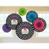 Amscan Dream Big Fan Graduation Party Decoration (Pack of 6), Multicolor, 13" x 11" view 1