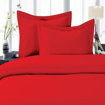 Mattrest 1500 Thread Count Egyptian Quality Super Soft Wrinkle Free 4 pc Sheet Set, Deep Pocket Great Deal, Califrnia King, Red