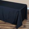 BalsaCircle 90x132-Inch Black Rectangle Polyester Tablecloth Table Cover Linens for Wedding Party Events Kitchen Dining view 2