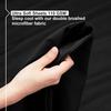 Empyrean Twin Sheets Set - 3 PC Super Soft Twin Bed Sheets - Double Brushed Microfiber Twin Sheet Set - Hotel Luxury Black Bed Sheets Twin Size, with 4 Corner Elastic Straps view 3