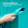 Empyrean Twin Sheets Set - 3 PC Super Soft Twin Bed Sheets - Double Brushed Microfiber Twin Sheet Set - Hotel Luxury Teal Blue Bed Sheets Twin Size, with 4 Corner Elastic Straps view 3