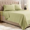 Empyrean Twin Sheets Set - 3 PC Super Soft Twin Bed Sheets - Double Brushed Microfiber Twin Sheet Set - Hotel Luxury Sage Olive Green Bed Sheets Twin Size, with 4 Corner Elastic Straps view 1