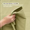 Empyrean Twin Sheets Set - 3 PC Super Soft Twin Bed Sheets - Double Brushed Microfiber Twin Sheet Set - Hotel Luxury Sage Olive Green Bed Sheets Twin Size, with 4 Corner Elastic Straps view 3