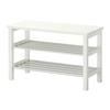TJUSIG - Bench with shoe storage, white view 1