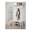 TJUSIG - Bench with shoe storage, white view 3