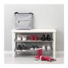 TJUSIG - Bench with shoe storage, white view 4