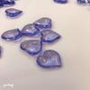 Easythru trading Purple Acrylic Hearts for Vase Filler, Table Scatter, or Decoration - 4 Pounds, (Approx. 900 Pcs.) (Purple) view 2