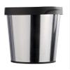 Wenko Universal Rubbish Bin 12 l Round, Stainless-Steel, Silver/Black, 26.5 x 26.5 x 33 cm view 2