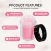 (Quantity: 6 Pieces) Beauticom 10G/10ML Acrylic Transparent Cylinder Sifter Container Jar with Clear Lid Window view 2