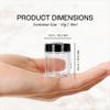 (Quantity: 6 Pieces) Beauticom 10G/10ML Acrylic Transparent Cylinder Sifter Container Jar with Clear Lid Window view 3