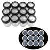 Beauticom 10G/10ML Acrylic Transparent Cylinder Sifter Container Jar with Clear Lid Window (Quantity: 36 Pieces) view 1