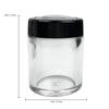 (Quantity: 48 Pieces) Beauticom 10G/10ML Acrylic Transparent Cylinder Sifter Container Jar with Clear Lid Window view 3