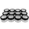 (Quantity: 48 Pieces) Beauticom 10G/10ML Acrylic Transparent Round Sifter Container Jar with Clear Lid Window view 1