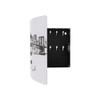 BURG-WCHTER 6204/10 Ni Skyline NY Key Box with Motif, 10 Hooks, Stainless Steel Door with 90 Opening Angle and Magnetic Closure, Black/Stainless Steel view 4