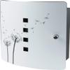 Burg-Wchter Stainless Steel Door Wall Key Box with 10 Hooks Practical Magnetic Closure Printed Dandelion, 240 mm 6204/10 Ni view 1
