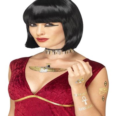Egyptian Tattoos, Metallic by Smiffys
