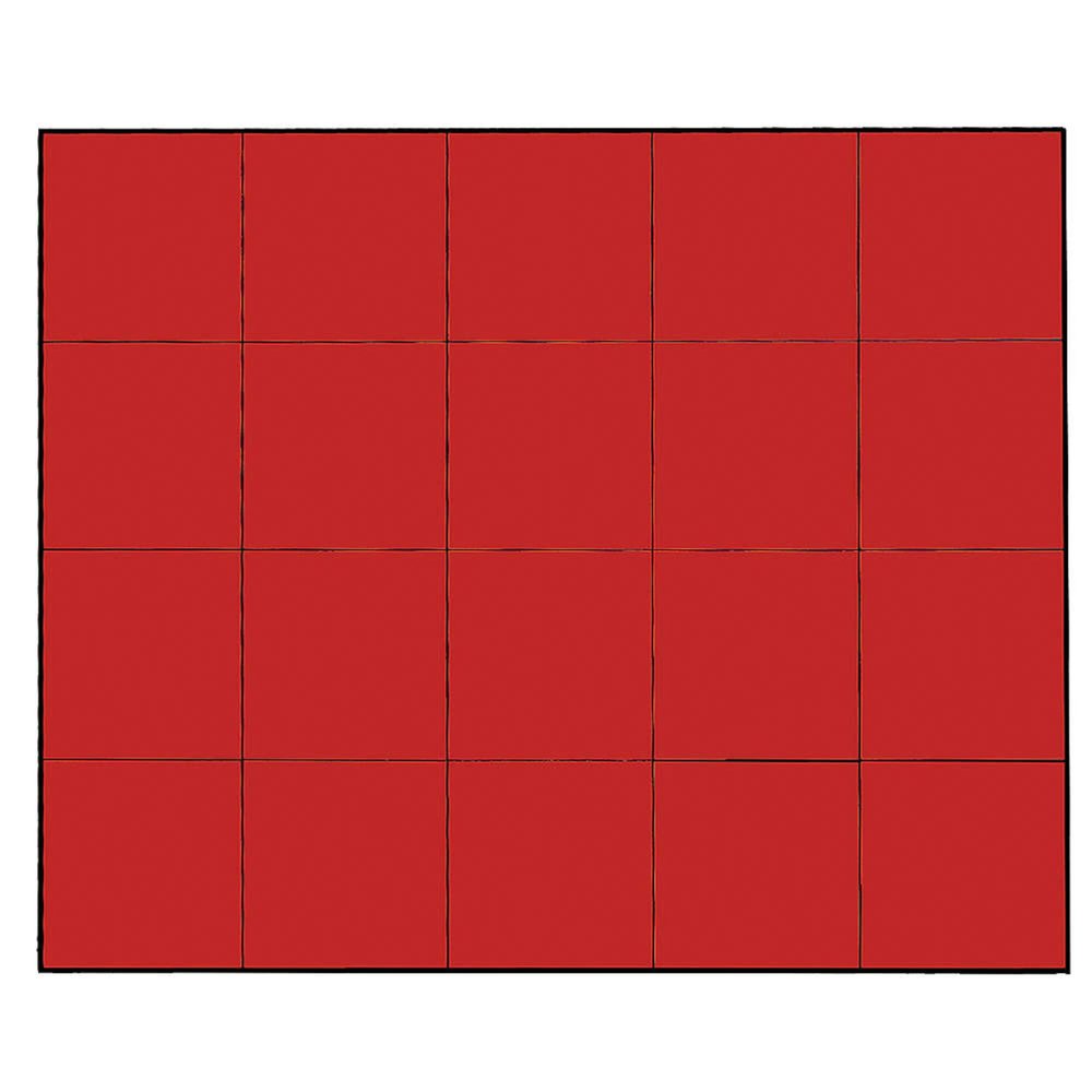 Magna Visual FI-223 0.75 in. Magnetic Square Indicators, Red - Pack of 20