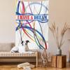 Ambesonne Saying Tapestry, I Have a Dream Famous Words by MLK Black History Month American Artwork, Wall Hanging for Bedroom Living Room Dorm Decor, 40" X 60", Red Blue view 2