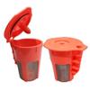 2 Pack 2.0 Refillable K-Carafe Reusable Coffee Filter Replacement Orange view 1