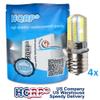 HQRP 4-Pack 110V E17 Base Silicone Crystal Dimmable LED Bulbs Warm White Compatible with GE General Electric WB36X10003 Light Bulb Replacement for Hotpoint/Kenmore/RCA Microwave view 2