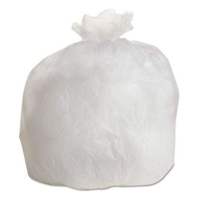 Boardwalk High-Density Can Liners, 45 gal, 19 microns, 40" x 46", Natural, 25 Bags/Roll, 6 Rolls/Carton
