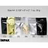 1000 - Stand Up Pouch 3.125" X 5.0" X 2.0" CLEAR/CLEAR w/zipper view 4