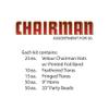 Beistle Chairman Assortment for 50 People, Black/Silver/White view 2